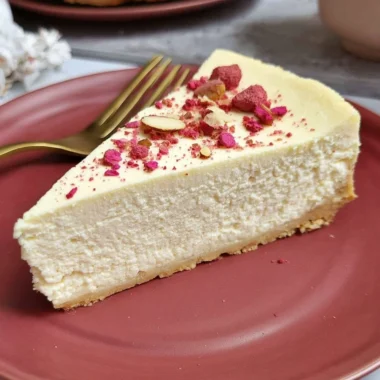 Delicious gluten-free sugar-free diabetic cheesecake topped with fresh berries