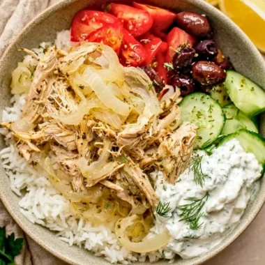 Slow Cooker Greek Chicken with herbs and spices