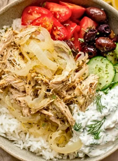 Slow Cooker Greek Chicken with herbs and spices