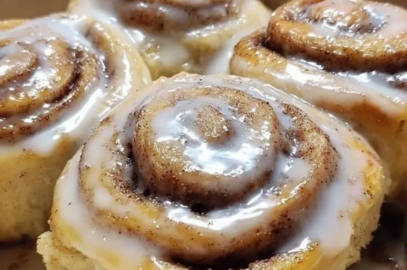 Delicious banana bread cinnamon rolls with a cinnamon sugar topping