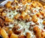 Cheesy Baked Rigatoni with Ground Beef