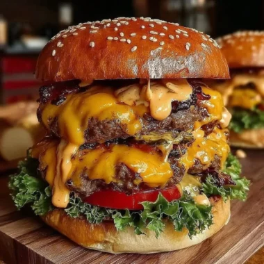 Delicious Crack Burgers served with fresh toppings and sides