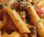 Creamy Rotel Pasta with Ground Beef