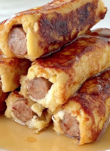 Delicious French Toast Roll-Ups filled with sweet ingredients