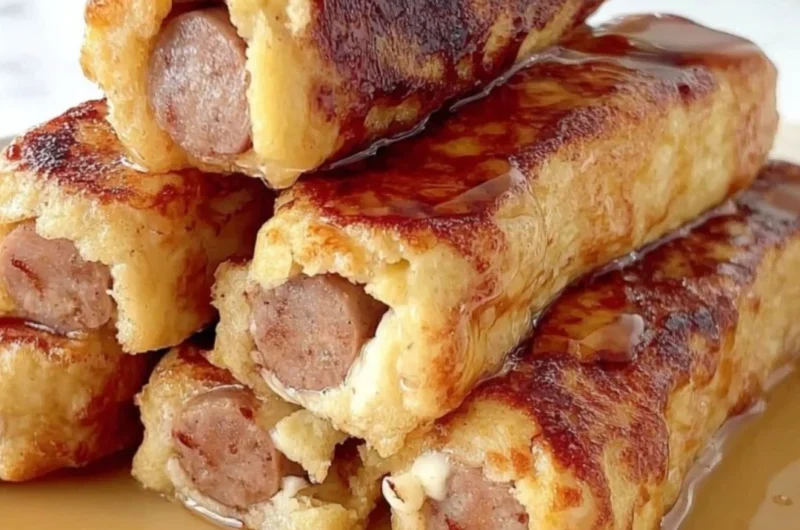 Delicious French Toast Roll-Ups filled with sweet ingredients