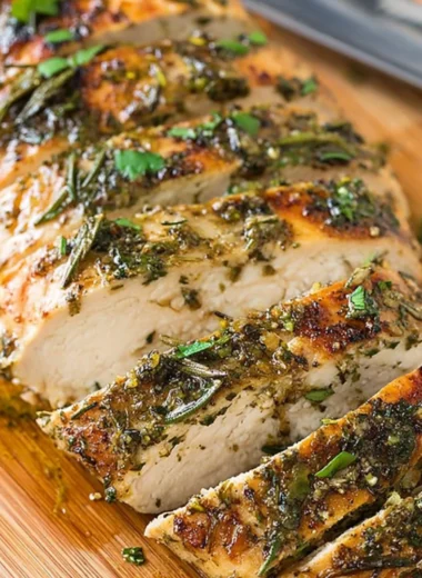 Delicious Greek chicken marinated with herbs and spices