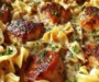 One-Pan Creamy Garlic Butter Chicken with Egg Noodles