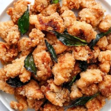 Crispy Taiwanese Popcorn Chicken served with dipping sauce