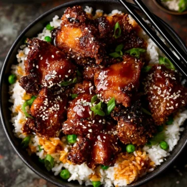 20 minute Asian air fryer sesame chicken recipe with crispy texture