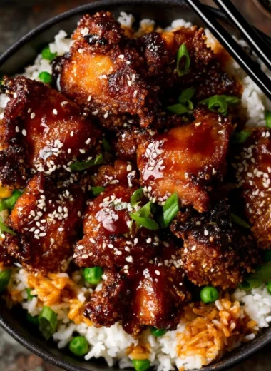 20 minute Asian air fryer sesame chicken recipe with crispy texture