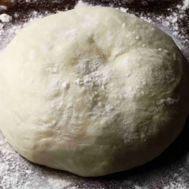 Authentic Italian pizza dough preparation process