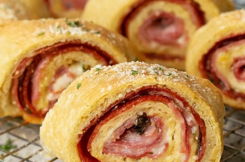 Delicious and cozy stromboli filled with savory ingredients
