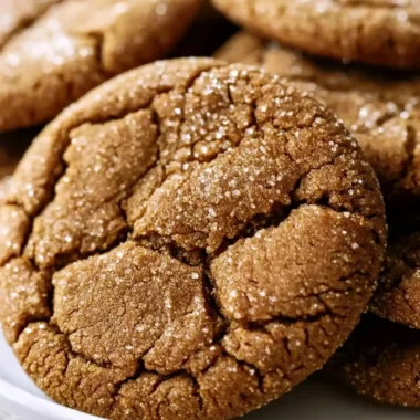 Bakery style molasses cookies with a warm, spiced appearance
