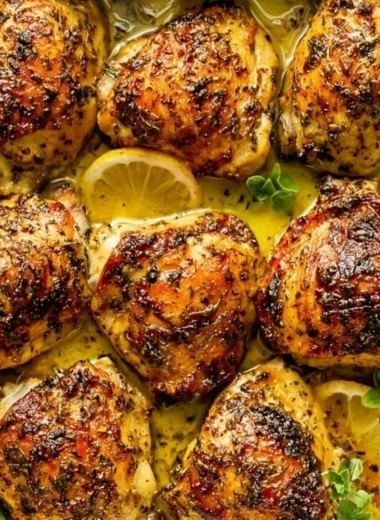 Cozy lemon chicken dish served with fresh herbs for a delightful weeknight dinner.
