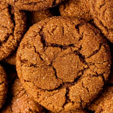 Chewy gingersnap cookies baked to perfection in 30 minutes