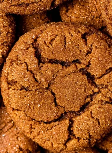 Chewy gingersnap cookies baked to perfection in 30 minutes