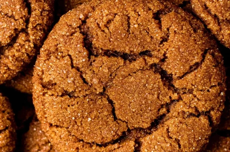Chewy gingersnap cookies baked to perfection in 30 minutes